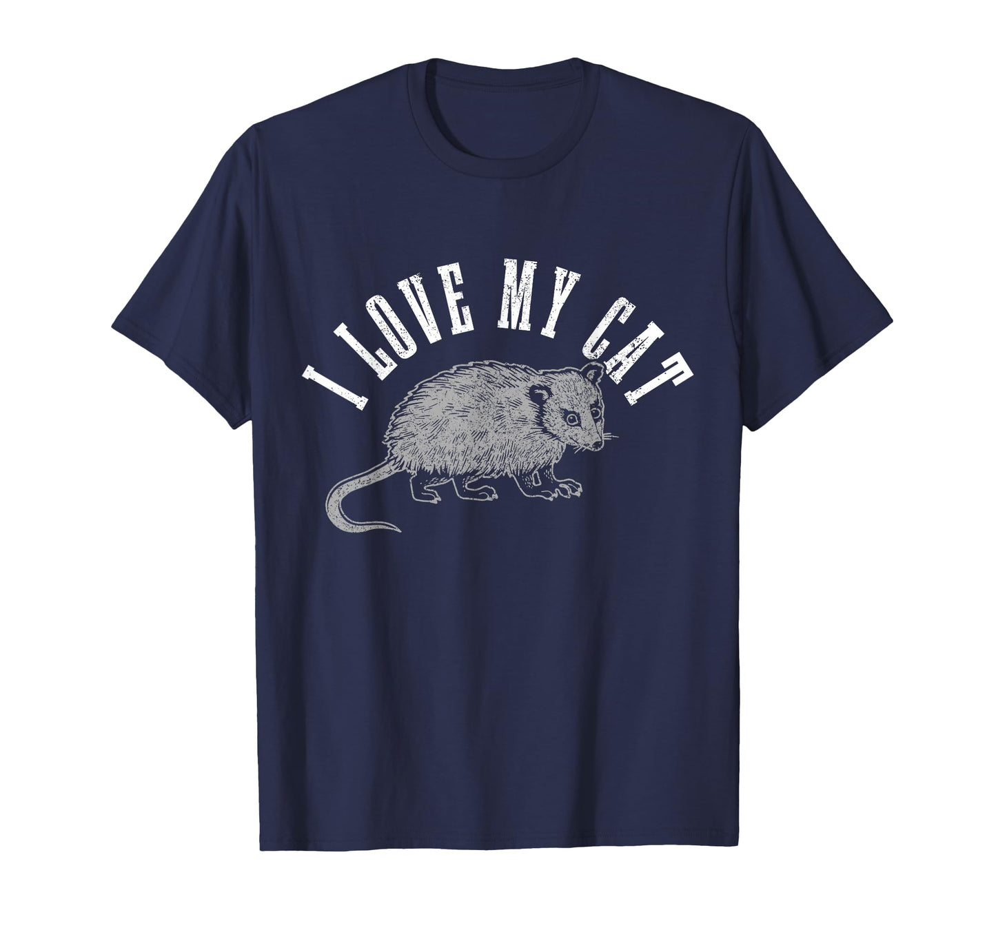 Opossum I Love My Cat Funny Opossum T-Shirt