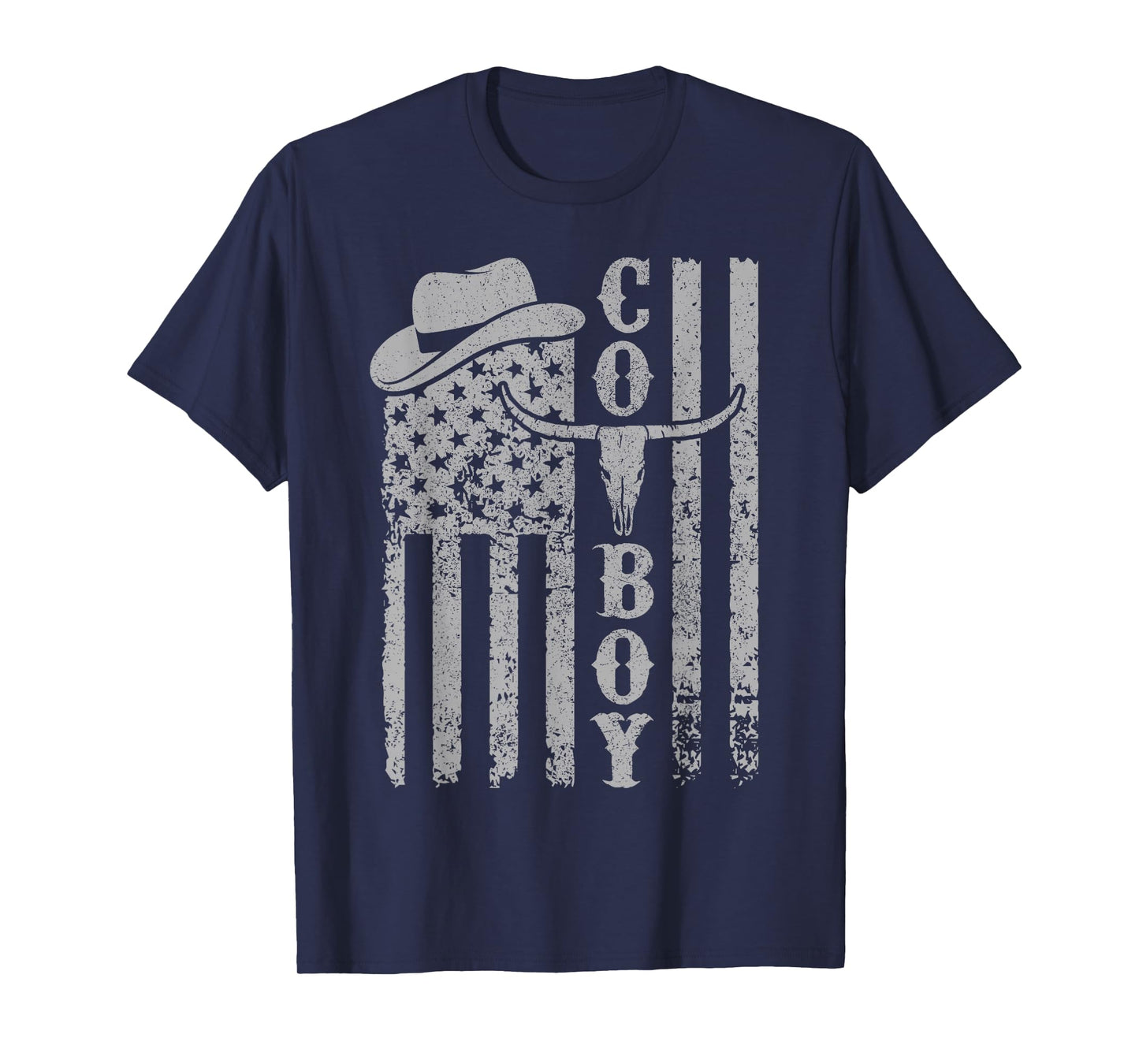 Western Country Men Teen Boy Kid Rodeo Southern Retro Cowboy T-Shirt