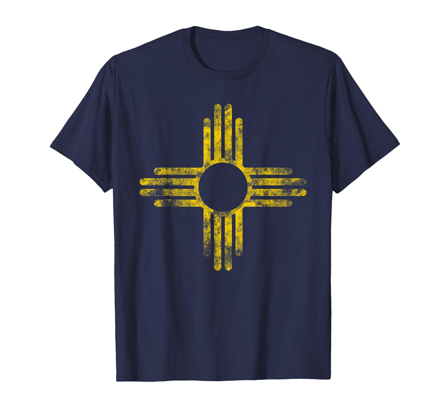 Vintage New Mexico Flag Yellow Zia Sun Symbol T-Shirt