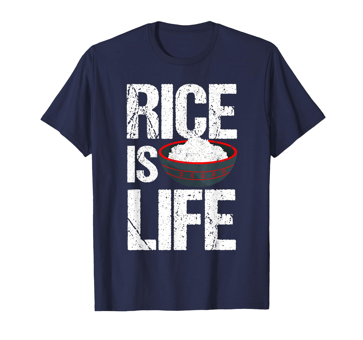 Cool Rice Is Life Art Men Women Asian Filipino Japanese Food T-Shirt