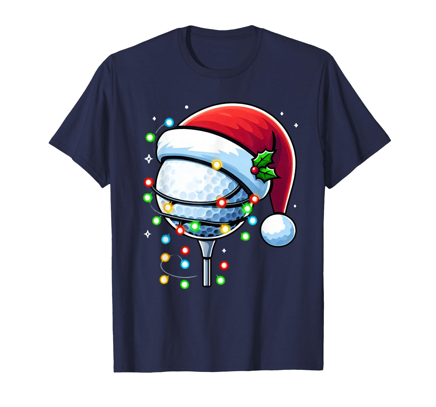 Christmas Golf Xmas Santa Golf Lover Men Boys Girls Kids T-Shirt