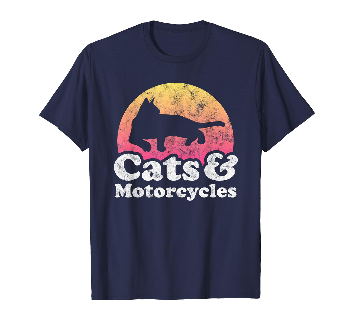 Cats and Motorcycles Men's or Women's Cat and Motorcycle T-Shirt