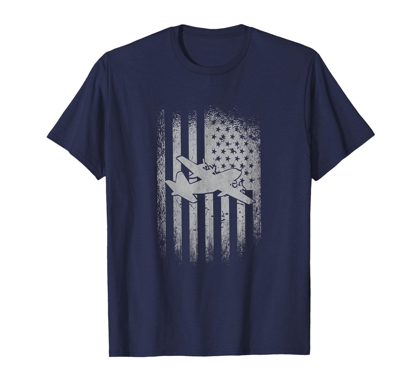 C 130 Hercules Air Force Transport Cargo Plane American Flag T-Shirt for Women Men