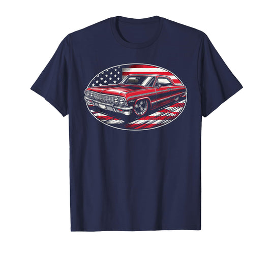 Old School 60's Impala Muscle Hot Rod Vintage Classic Car T-Shirt