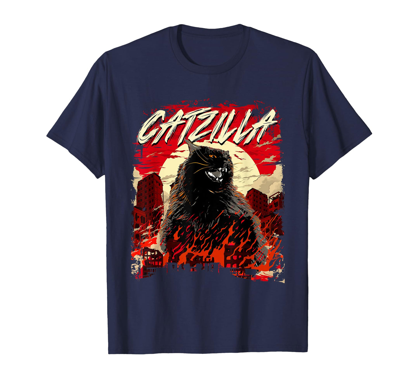 Catzilla - Cat Lover Kitten Owner Kitty T-Shirt for Men Women Girls Kids