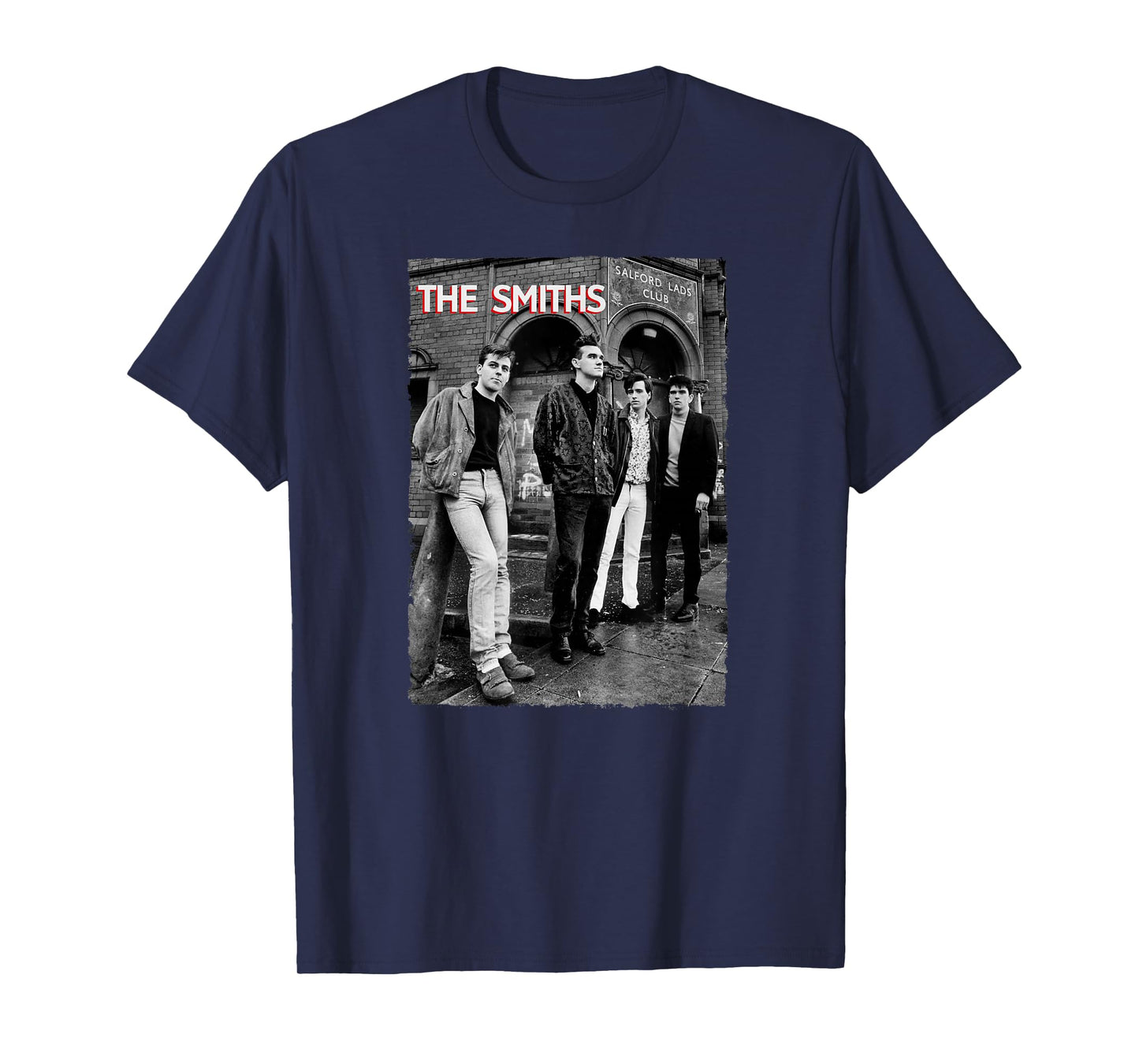 The Smiths Outside Salford Lads Club by Stephen Wright T-Shirt
