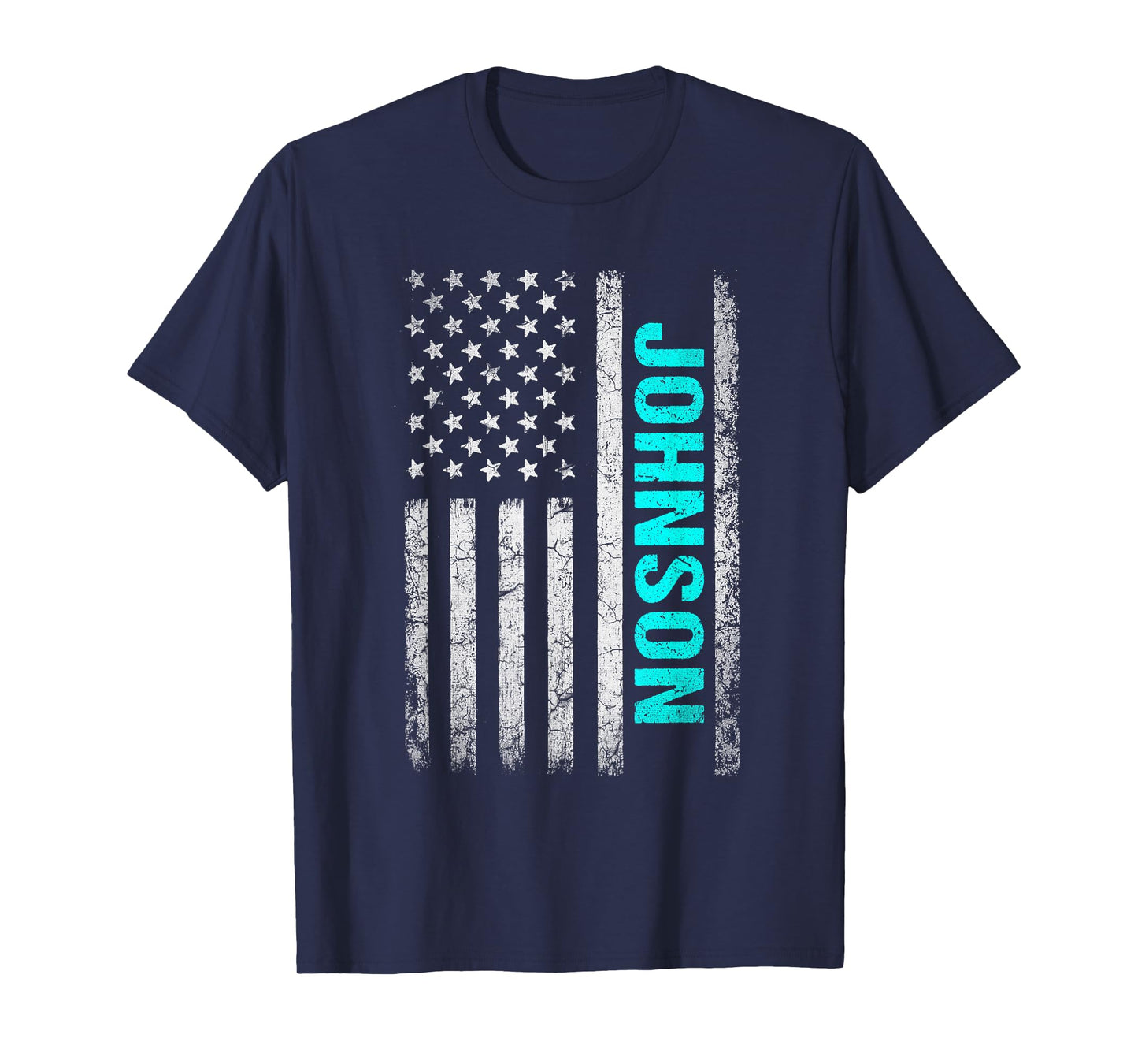 Johnson Name American Flag - Johnson Last Name T-Shirt