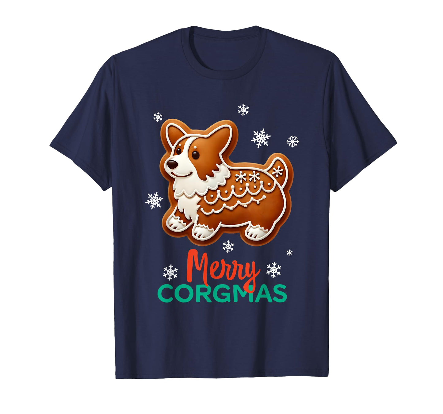 Corgi Christmas Gingerbread Xmas Dog Lover Merry Corgmas T-Shirt