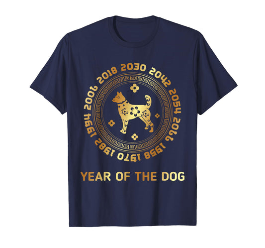 Chinese Zodiac Lunar New Year Astrology Horoscope Chinese New Year Of The Dog Chinese Zodiac Year 2030 T-Shirt