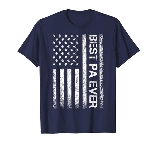 Best Pa Ever American Flag Father's Day For Men T-Shirt