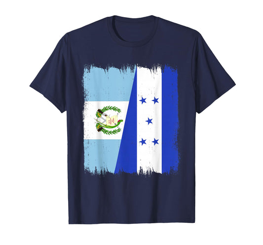 Guatemala Honduras Flag Guatemalan Hondurian Roots Wear T-Shirt