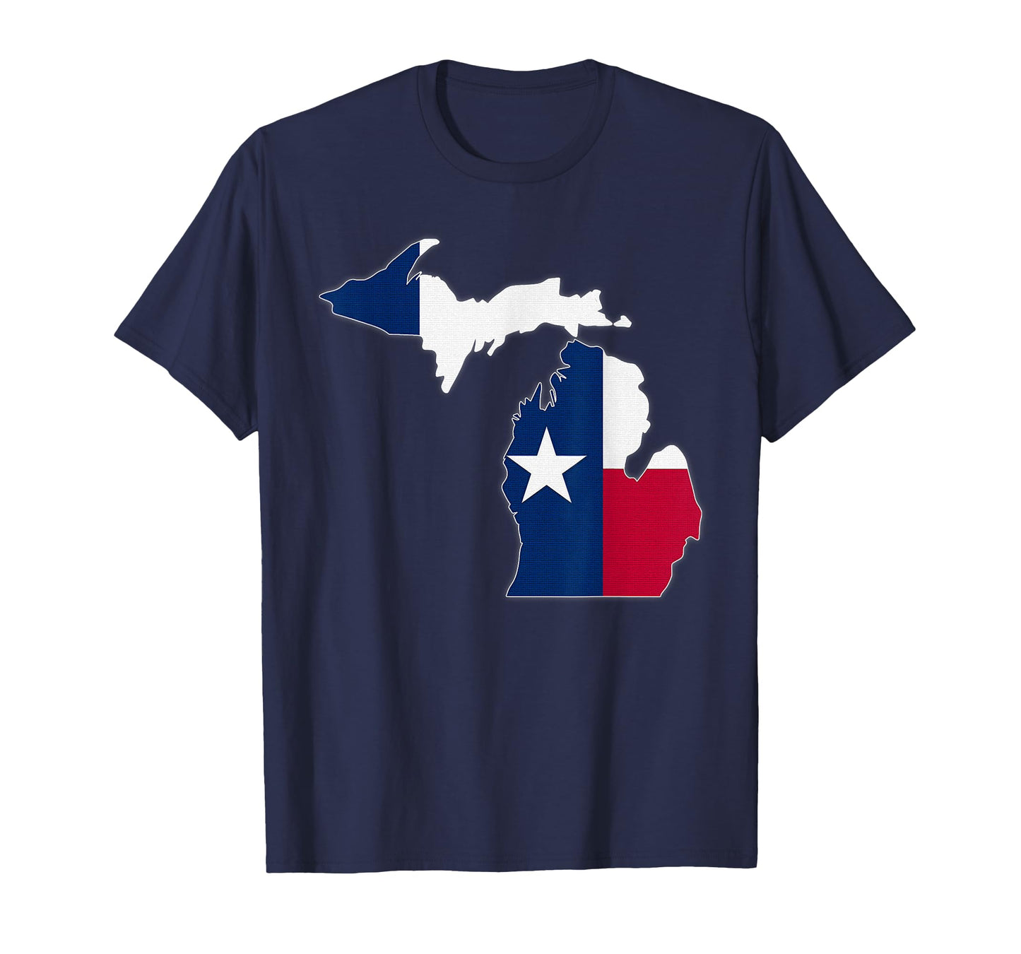MICHIGAN STATE MAP TEXAS TX Flag Roots Men Women Gift T-Shirt
