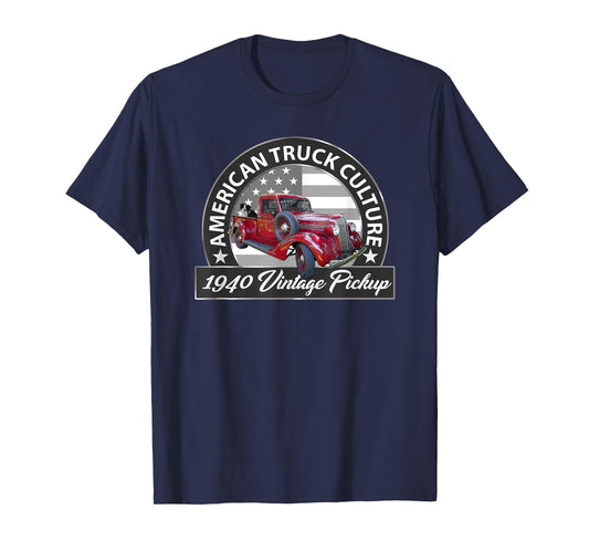 1940 VINTAGE RED PICKUP TRUCK, VINTAGE PRE-WAR ERA, CAR GUYS T-Shirt