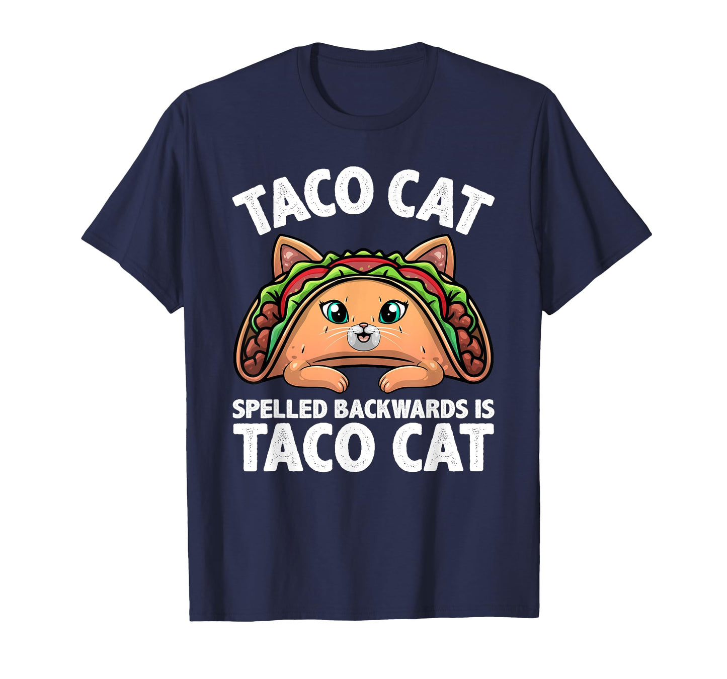 Cute Taco Cat Design For Men Women Kids Taco Mexican Food T-Shirt