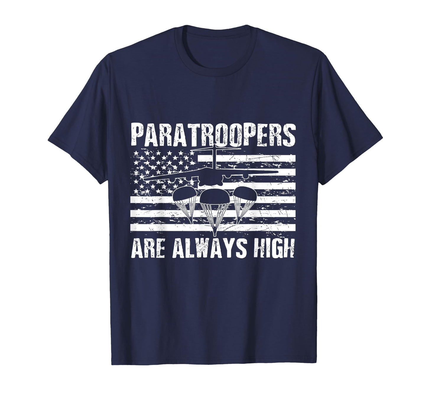 Paratrooper American Flag US Army Soldier Veterans Day T-Shirt