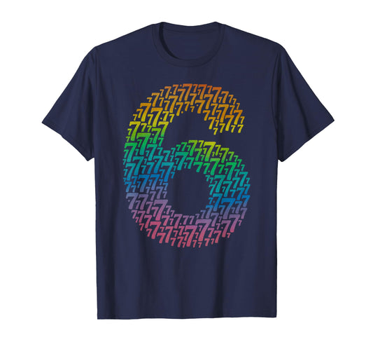 67 Six Seven Cool Matching 6-7 Rainbow Design Funny 6 7 Meme T-Shirt