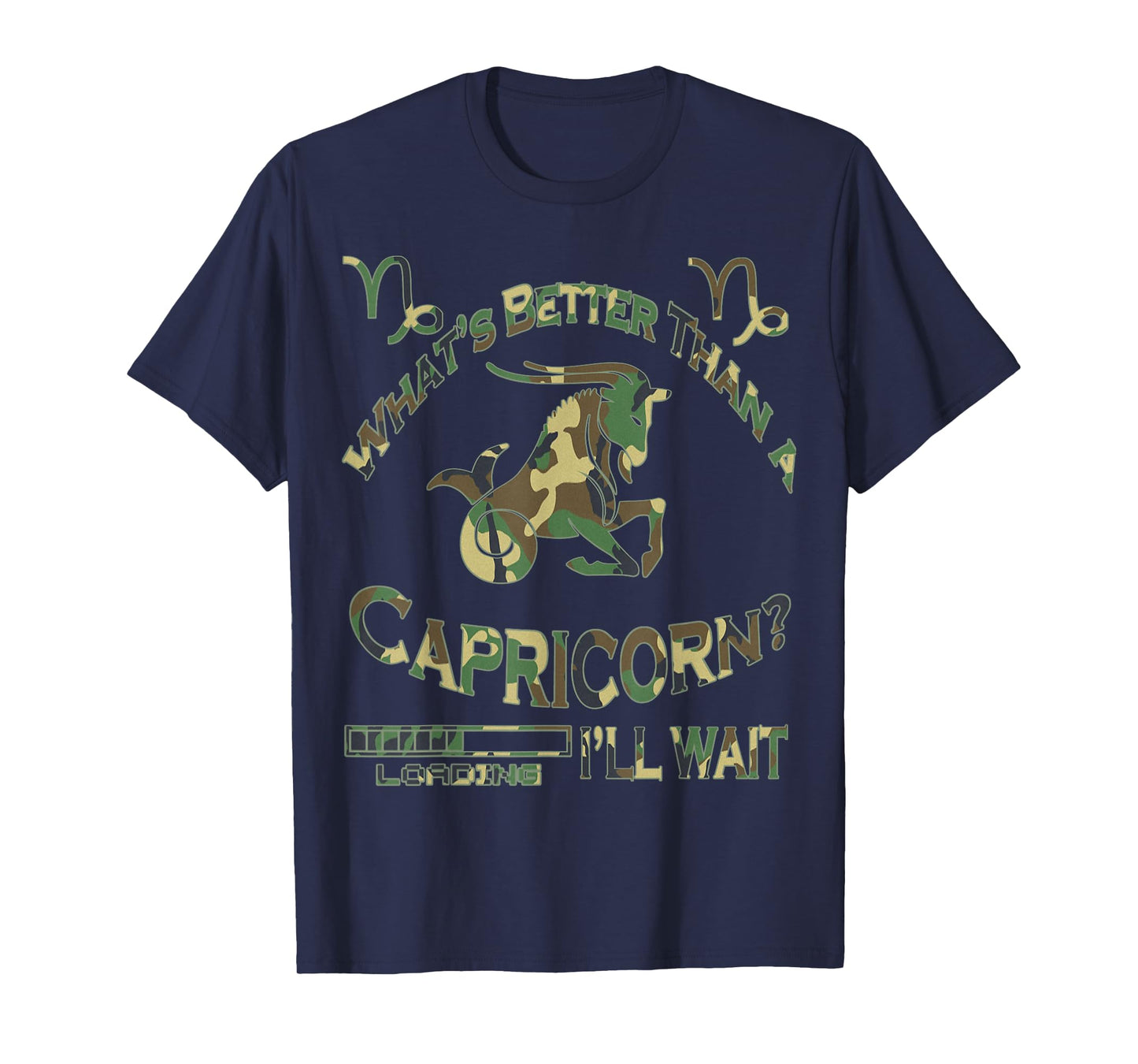 Camouflage Team Capricorn January Birthday December Zodiac T-Shirt