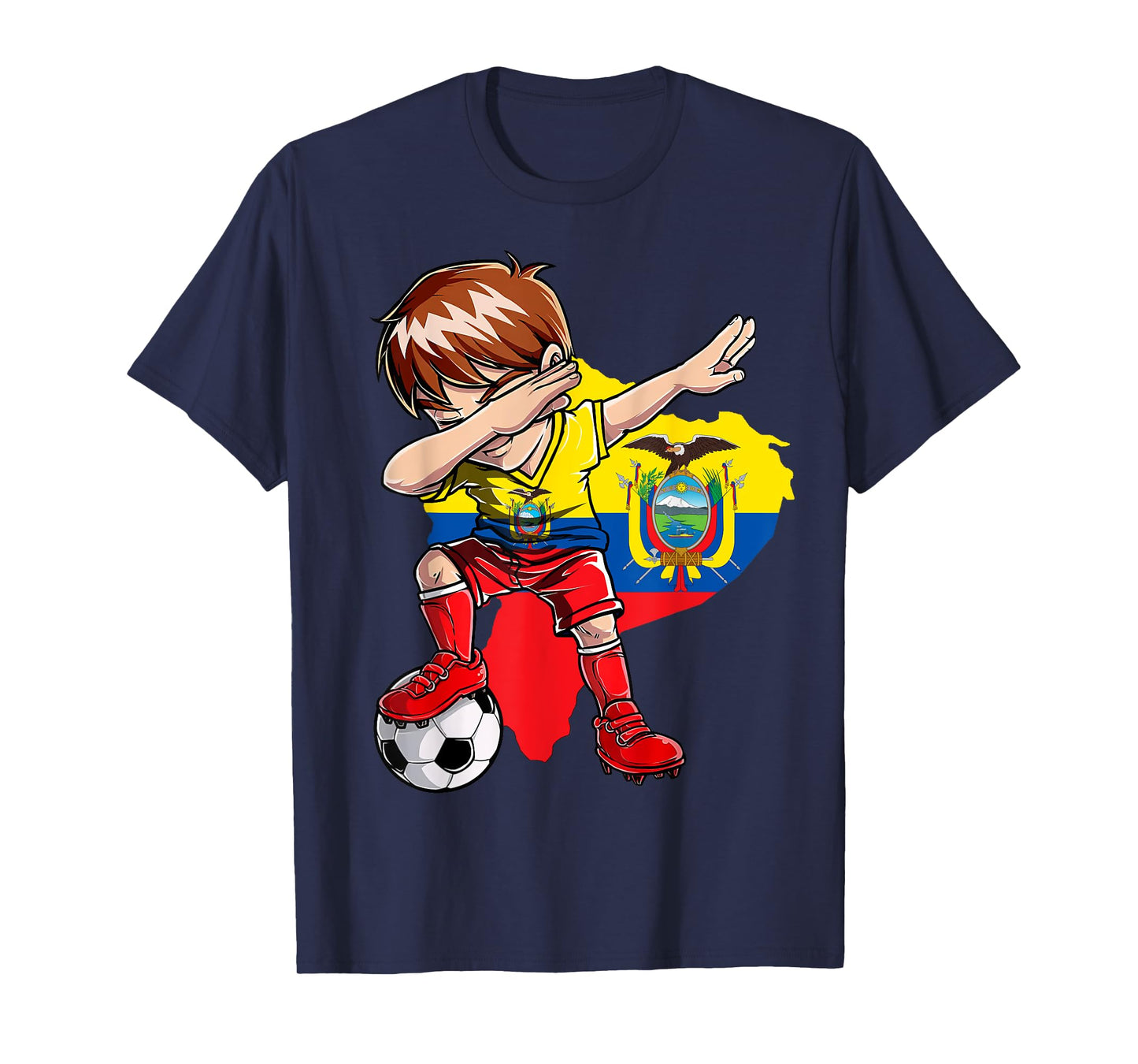 Dabbing Soccer Colombia Jersey Boy Colombian Boys Football T-Shirt