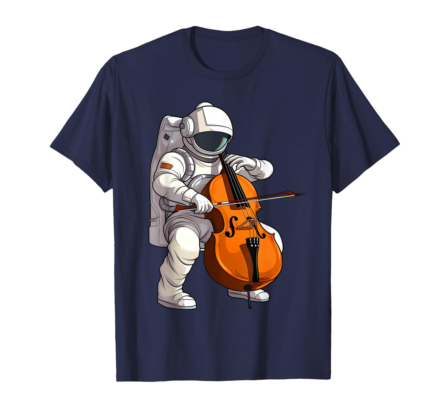 Cool Cello Art Cellist Music Cello Player Astronaut Design T-Shirt