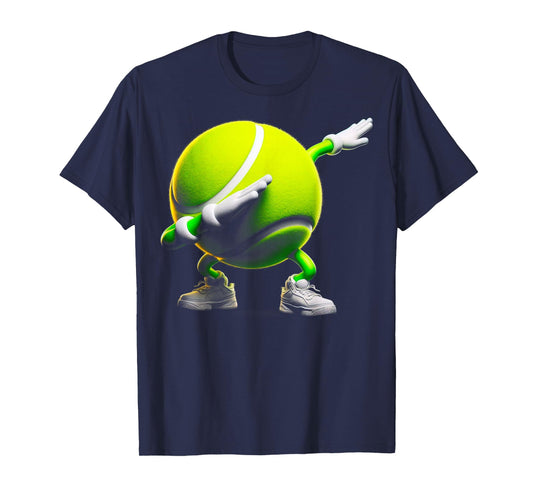 Funny Dabbing Dab Tennis Ball Joke Tee Tennis Player T-Shirt