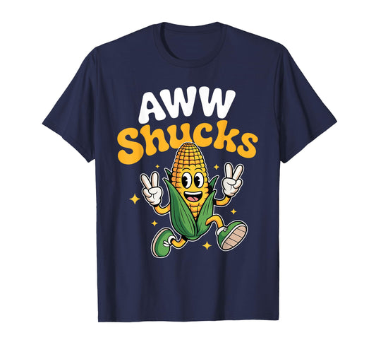 Aww Shucks Corn on The Cob Funny Corn T-Shirt