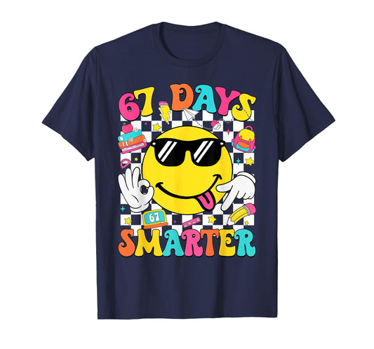 67th Day of School Shirt 67 Days Smarter Teacher Boy Girls T-Shirt