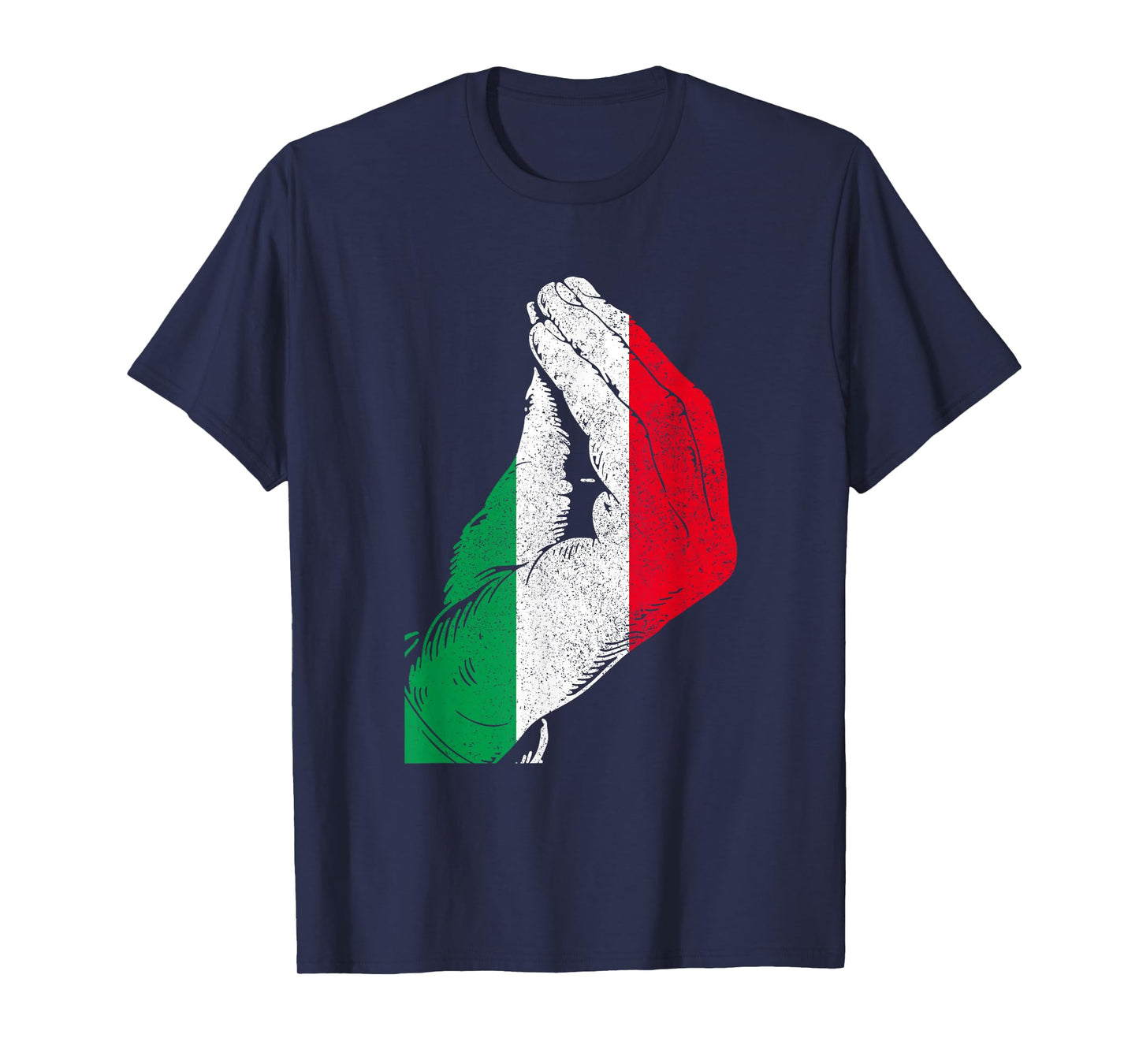 Italy Hand Gesture Italy Flag Pride Funny T-Shirt