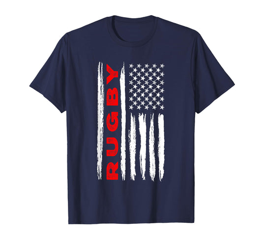 American Flag Rugby Men Women Rugby Coach T-Shirt