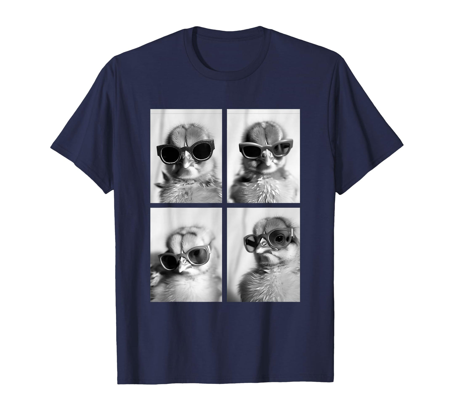 Baby Chickens with Sunglasses Farm Animal Chick Photo Booth T-Shirt