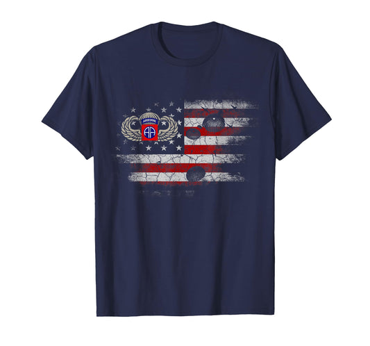 82nd Army Airborne Division Flag Tshirt, Veterans Day Gift T-Shirt