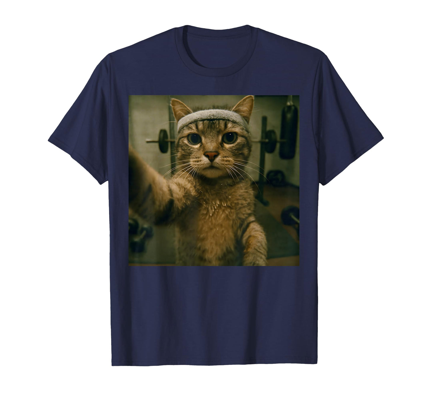 Funny Cat Gym Workout T-Shirt