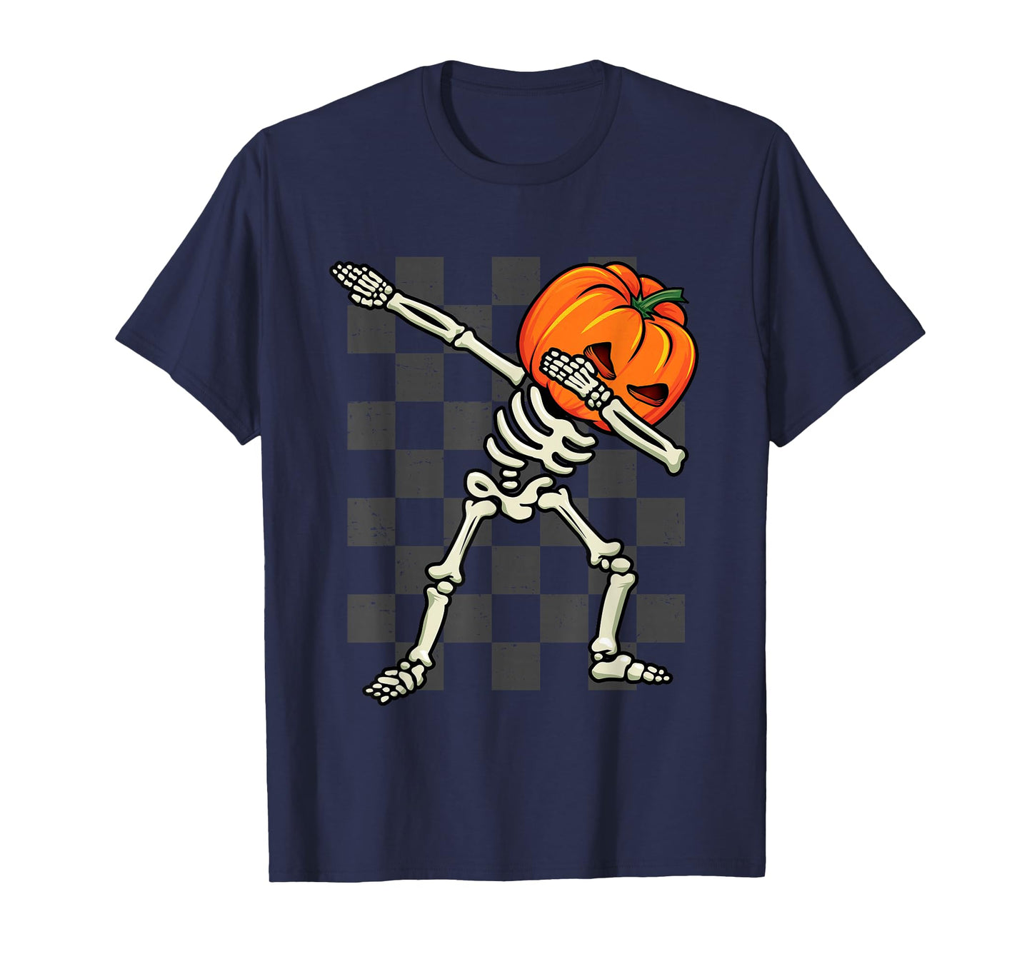 Dabbing Halloween Boys Skeleton Scary Pumpkin Costume 2024 T-Shirt