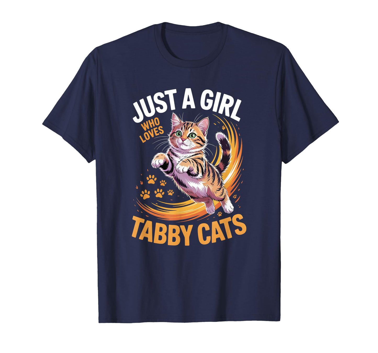 Girls Tabby Cat T-Shirt