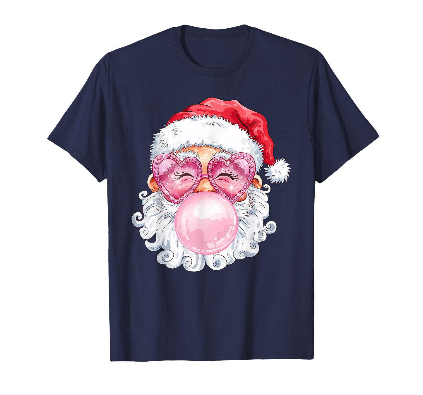 Vintage Groovy Santa Claus Christmas Vibes Womens Kids Girls T-Shirt