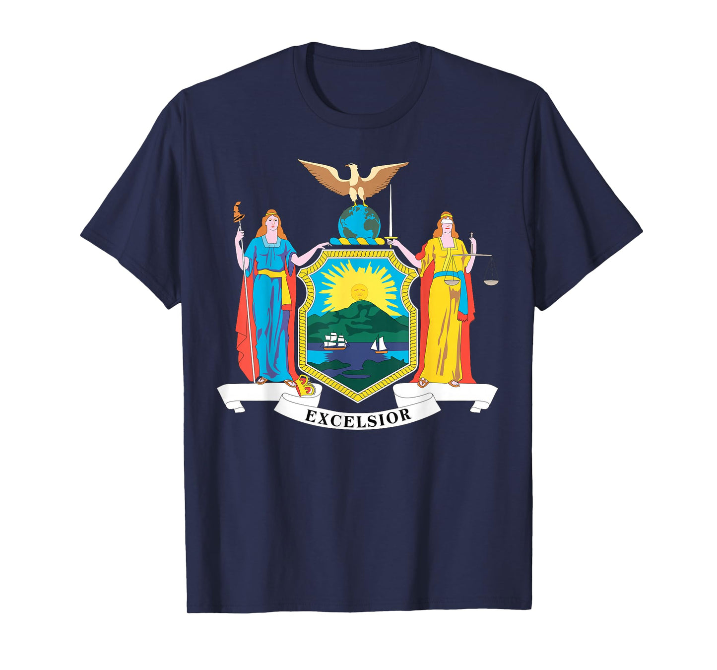 New York NY state Flag USA T Shirt T-Shirt