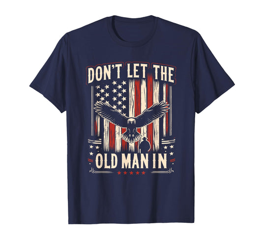 Don't Let Old Man Vintage American Flag T-Shirt