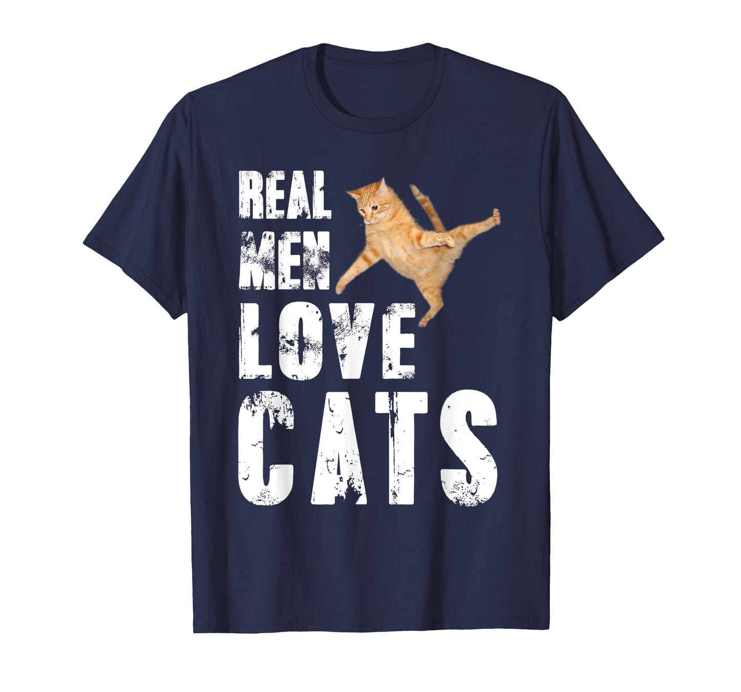 Real Men Love Cats Funny Cat Love T-shirt