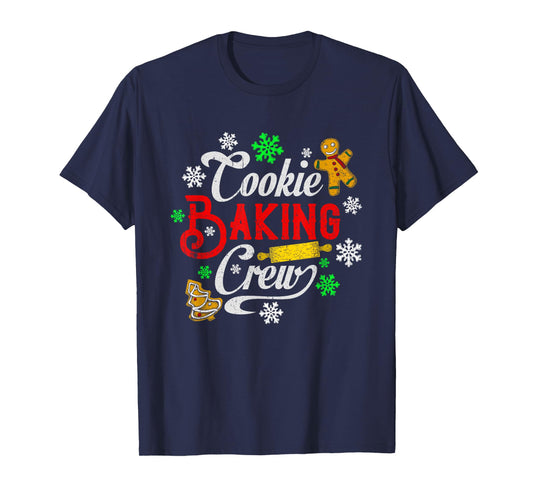 Cookie Baking Crew Christmas Baker Gingerbread Cookies T-Shirt