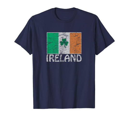Irische & Irland Flagge Co. Ireland Flag Irish Flag T-Shirt for Men and Women - Black, Small