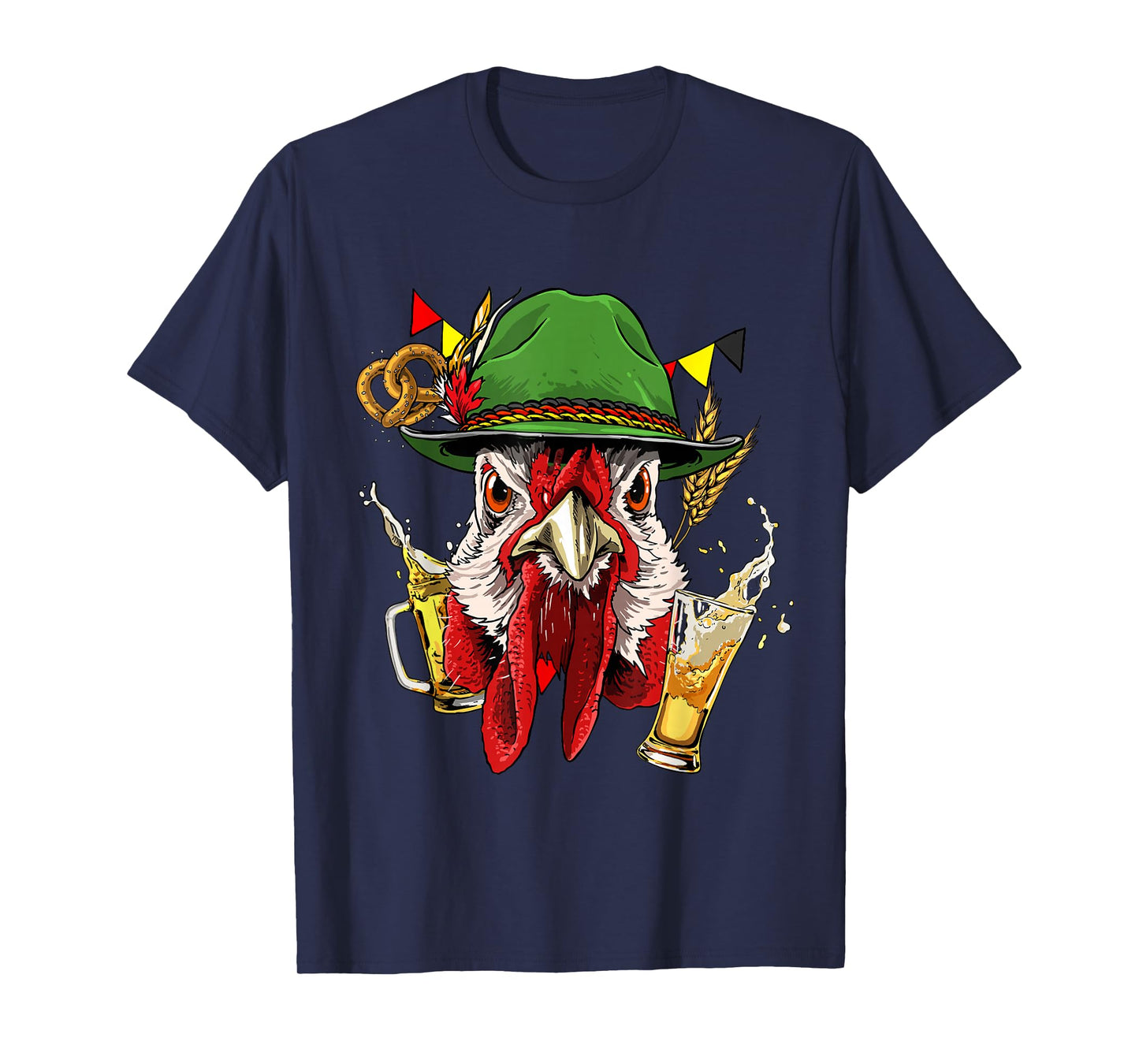 Chicken Germany Oktoberfest Party Beer Fest Chicken Lover T-Shirt