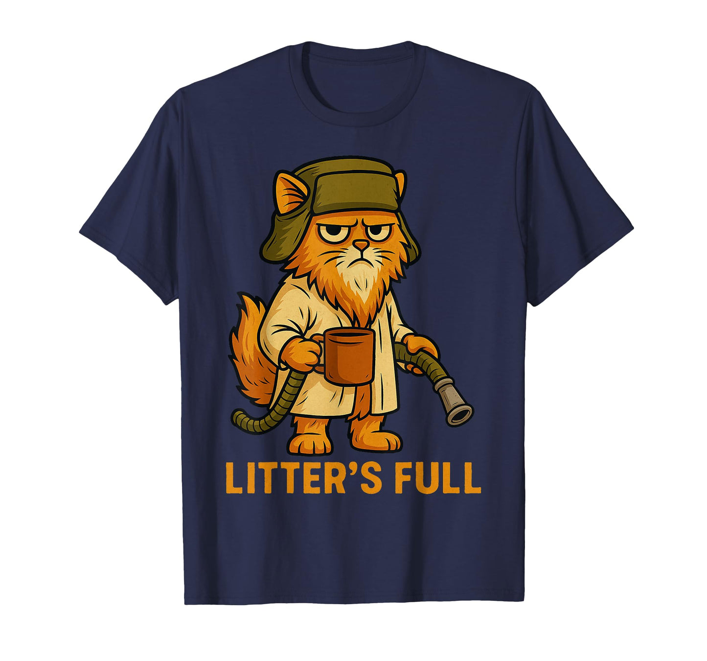 Litter’s Full Funny Cat Lovers Christmas Xmas T-Shirt