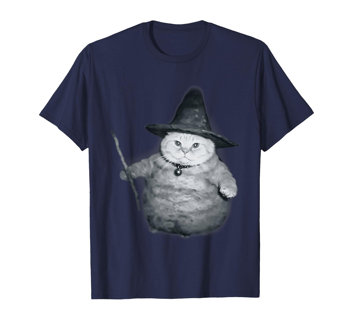 Wizard Kitten Meme Chonk Witch Cat Meme Stupid Brain Rot T-Shirt