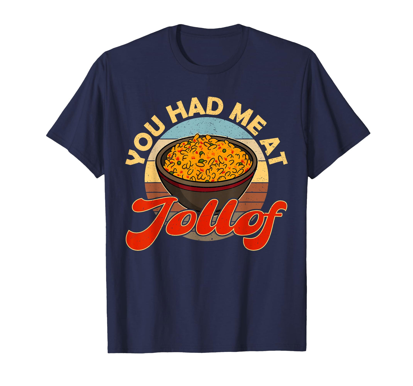 Jollof Nigeria fried food Nigerian flags African root Naija T-Shirt