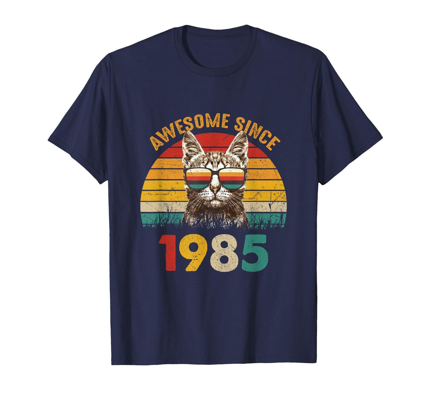 40th Birthday shirt 40 Year Old Cat Lover Awesome Since 1985 T-Shirt