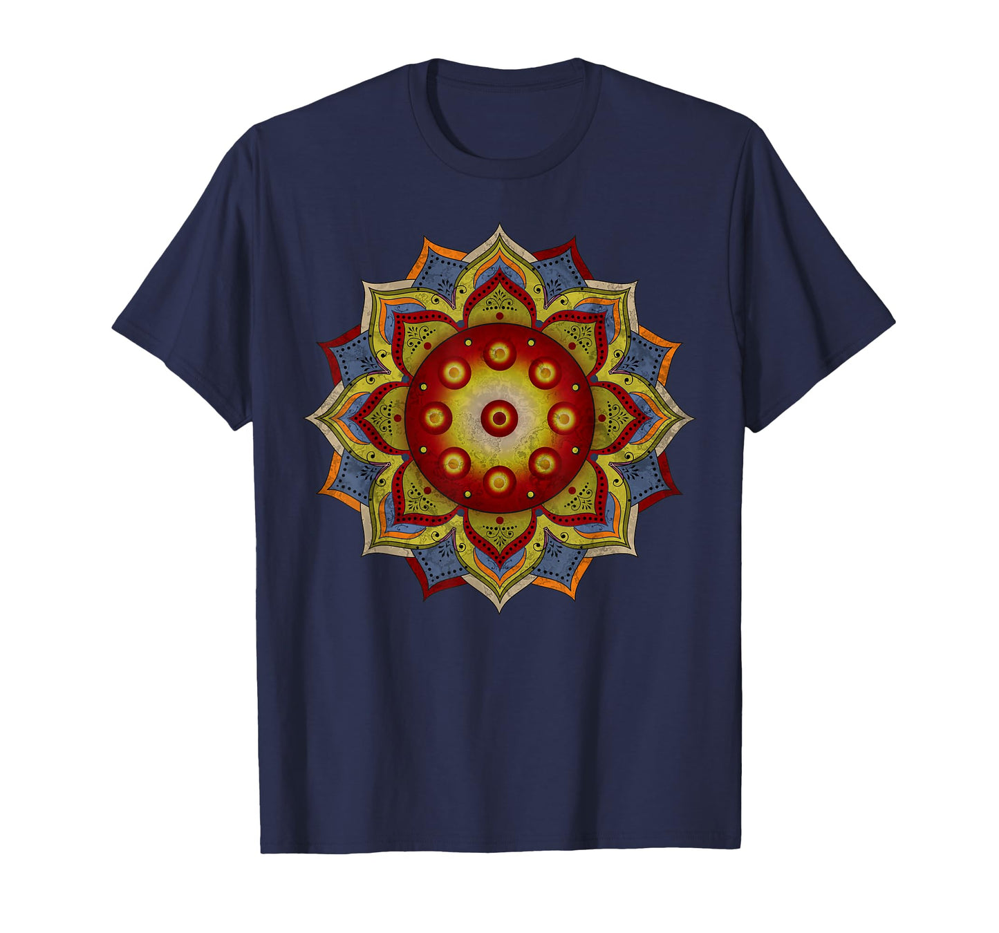 Handpan - Hang Drum Mandala - natural colored T-Shirt