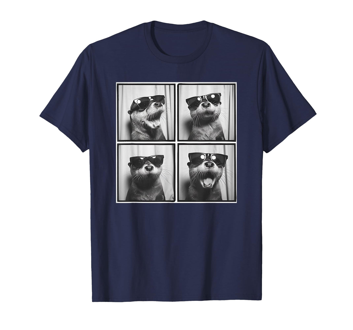 Funny Looking Otter Wearing Sunglasses T-Shirt