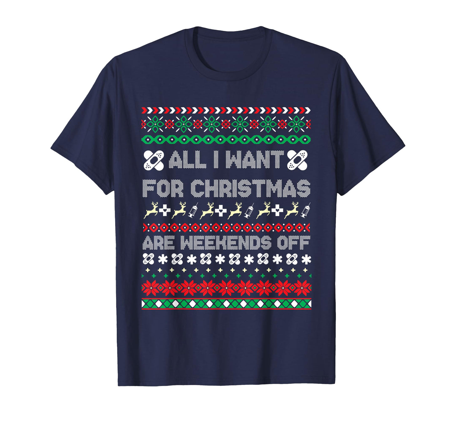 Christmas Nurse Ugly Christmas Sweater T-Shirt