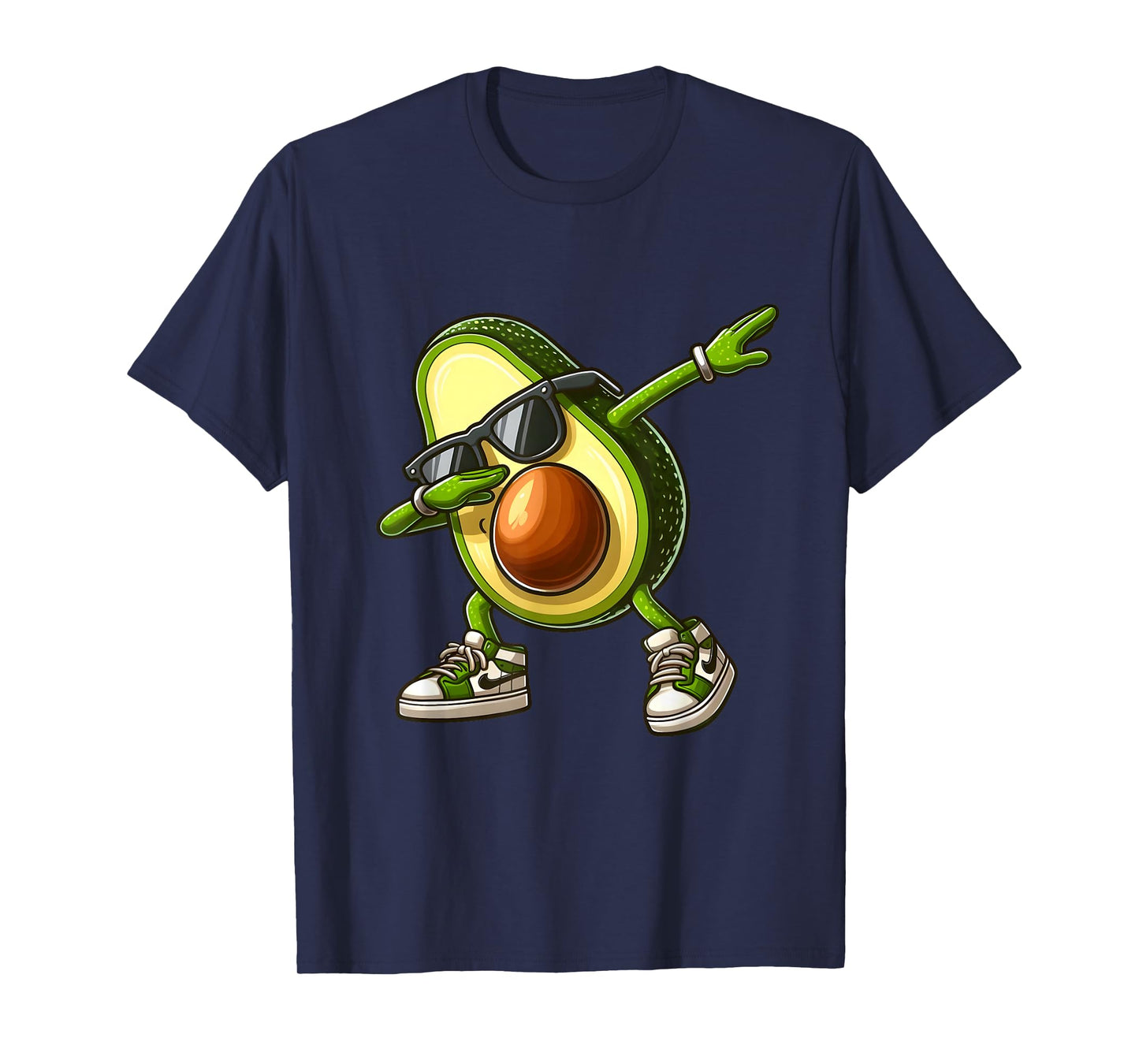 Funny Dabbing Avocado Vegan Food Lover Tee T-Shirt