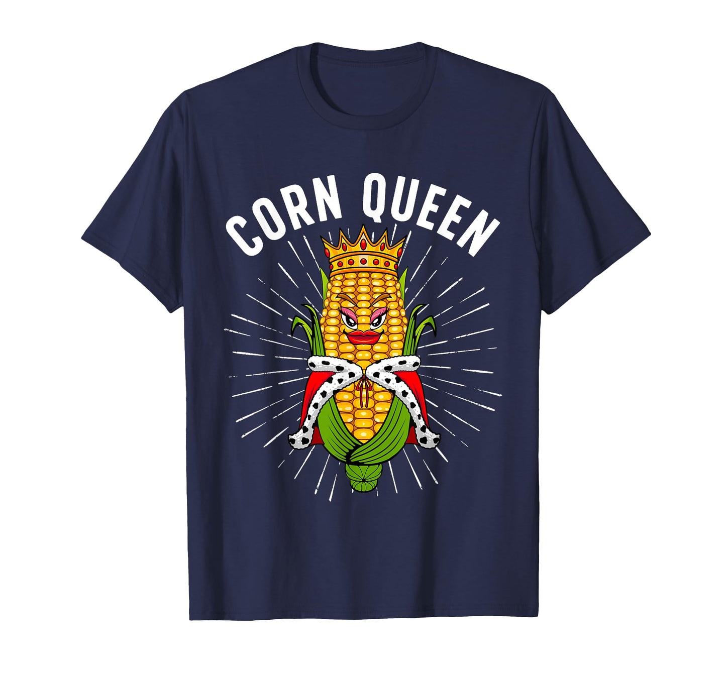 Cool Corn Queen For Women Girls Food Farming Corn Cob Farmer T-Shirt