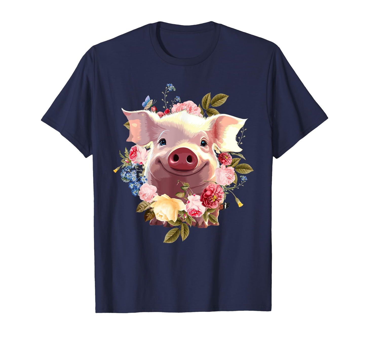 Cute Pig Lover Art For Women Girls Unique Piggy Pig Related T-Shirt